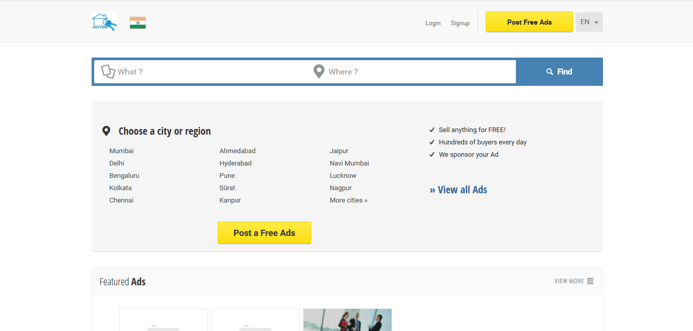 CLASSIFIED ADS - Buy Ready Website. 