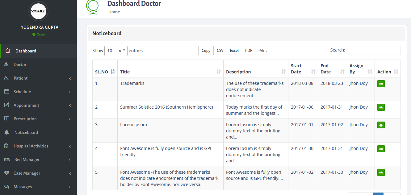 Hospital Management - Buy Ready Website.