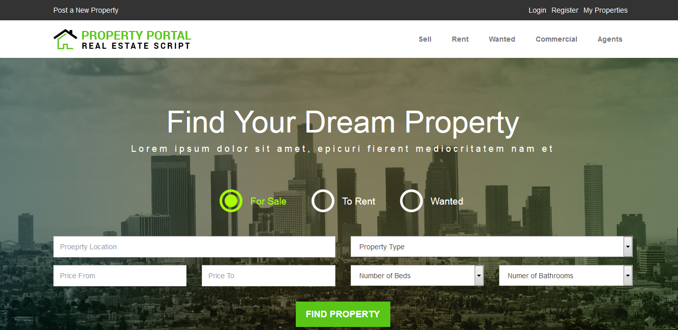 Property Portal - Buy Ready Website.