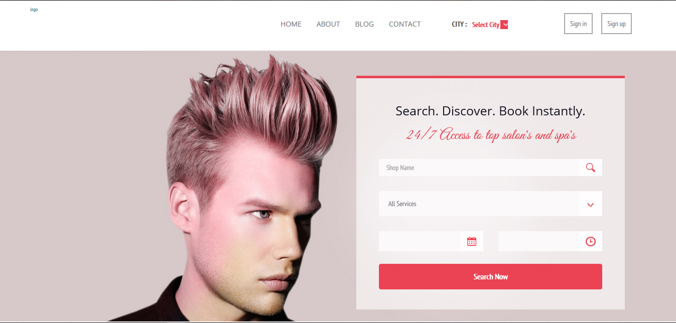 Saloon Booking - Buy Ready Website.