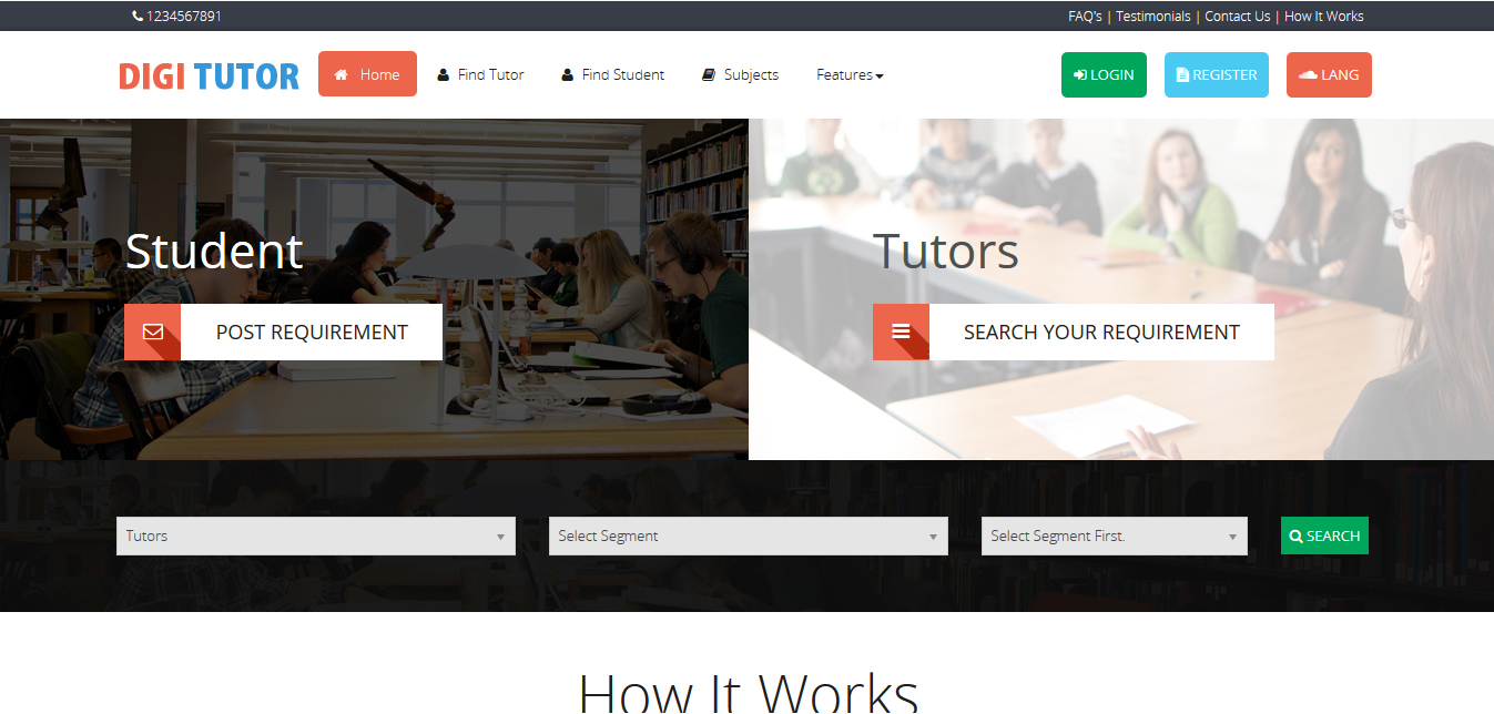 Tutor - Buy Ready Website.